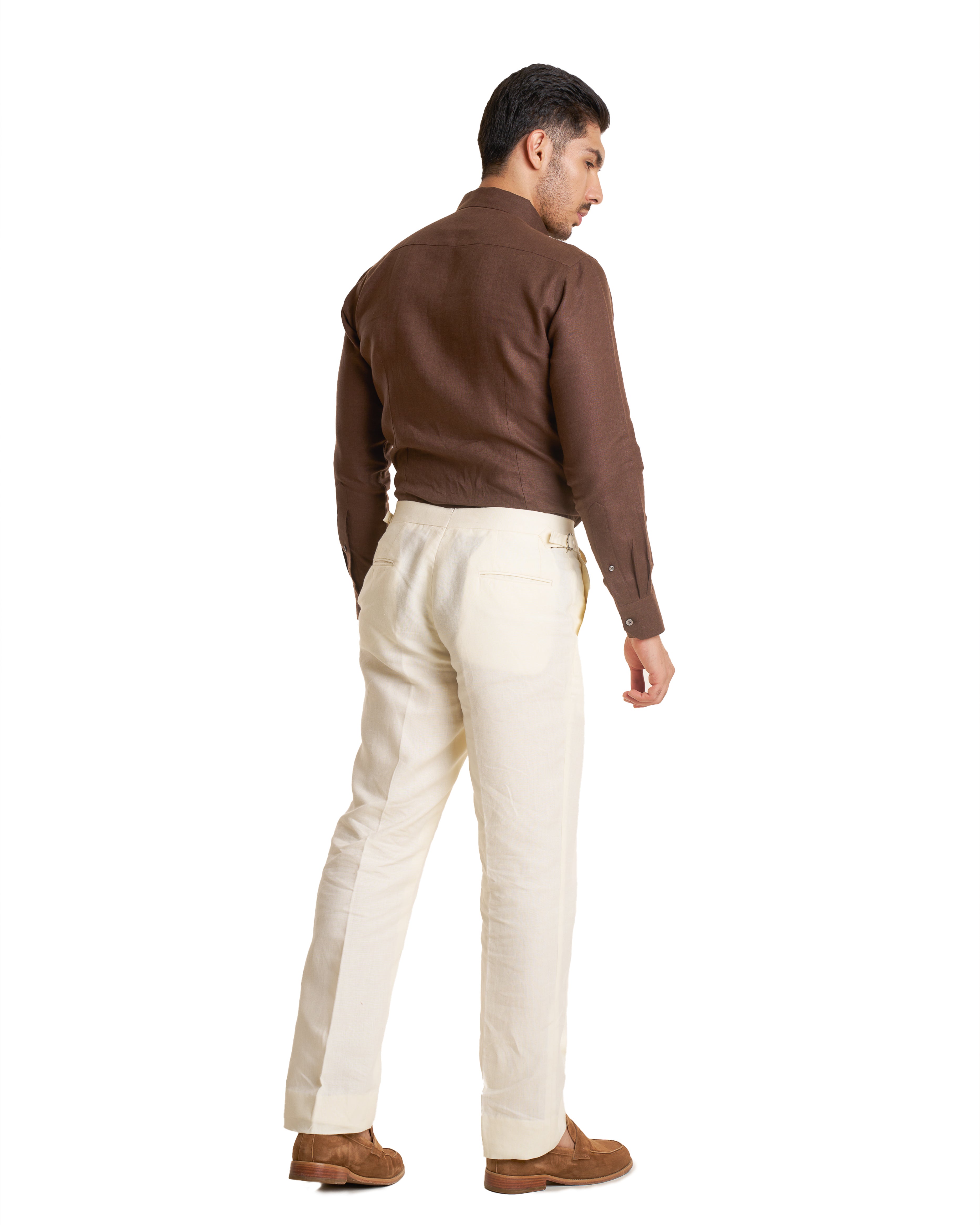 La chemise à boutons en lin irlandais