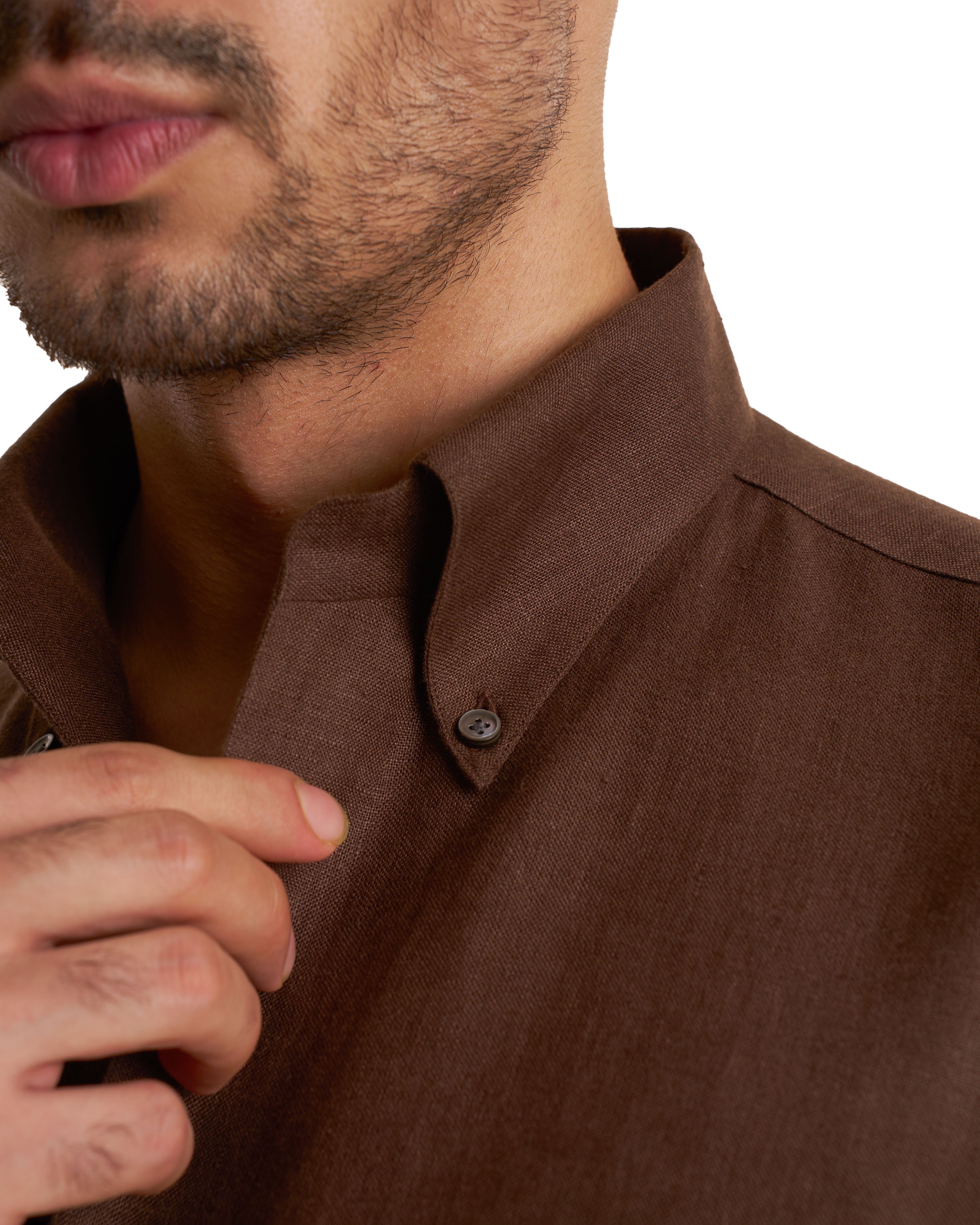 La chemise à boutons en lin irlandais