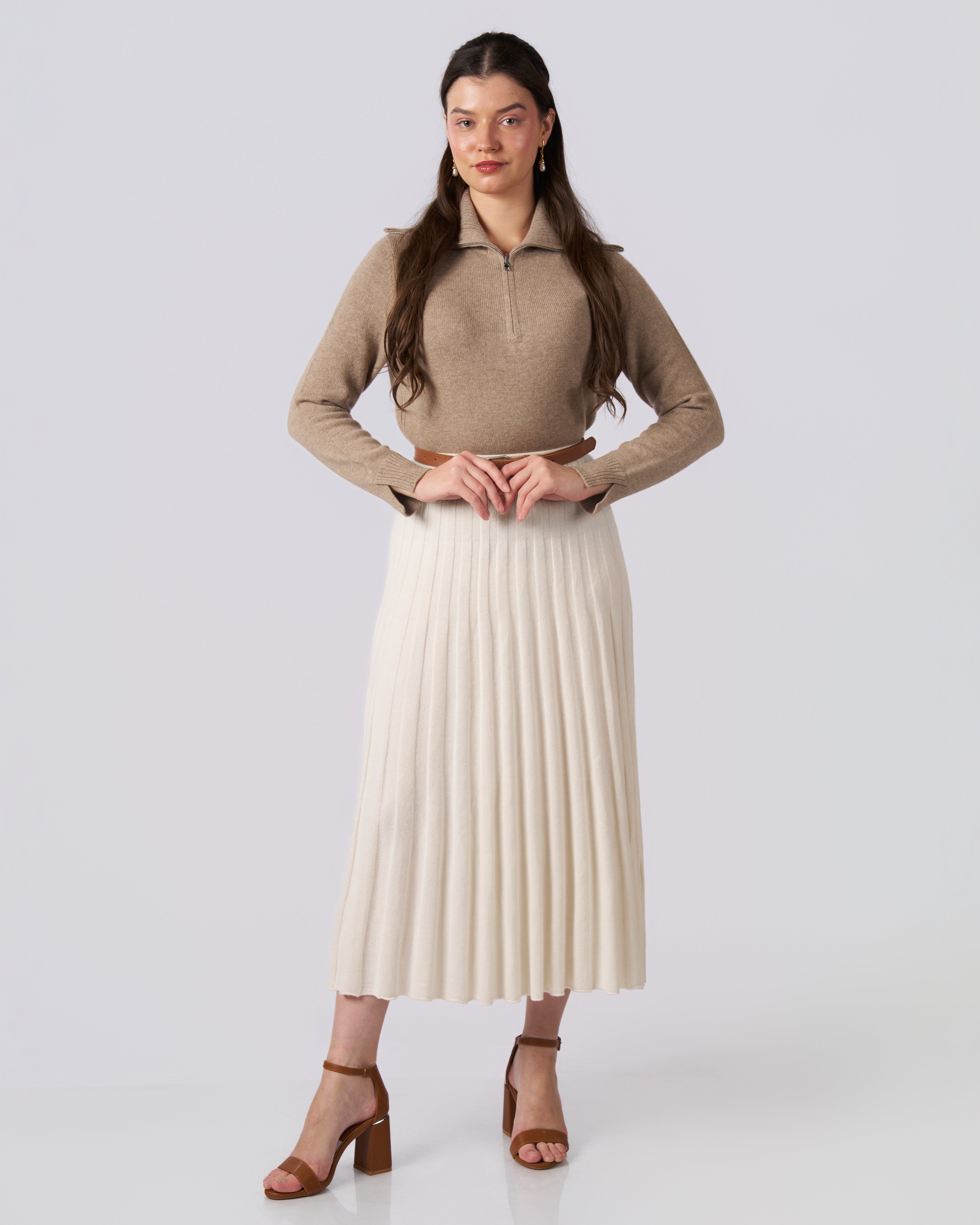 كنزة روش الكشميرية المحبوكة