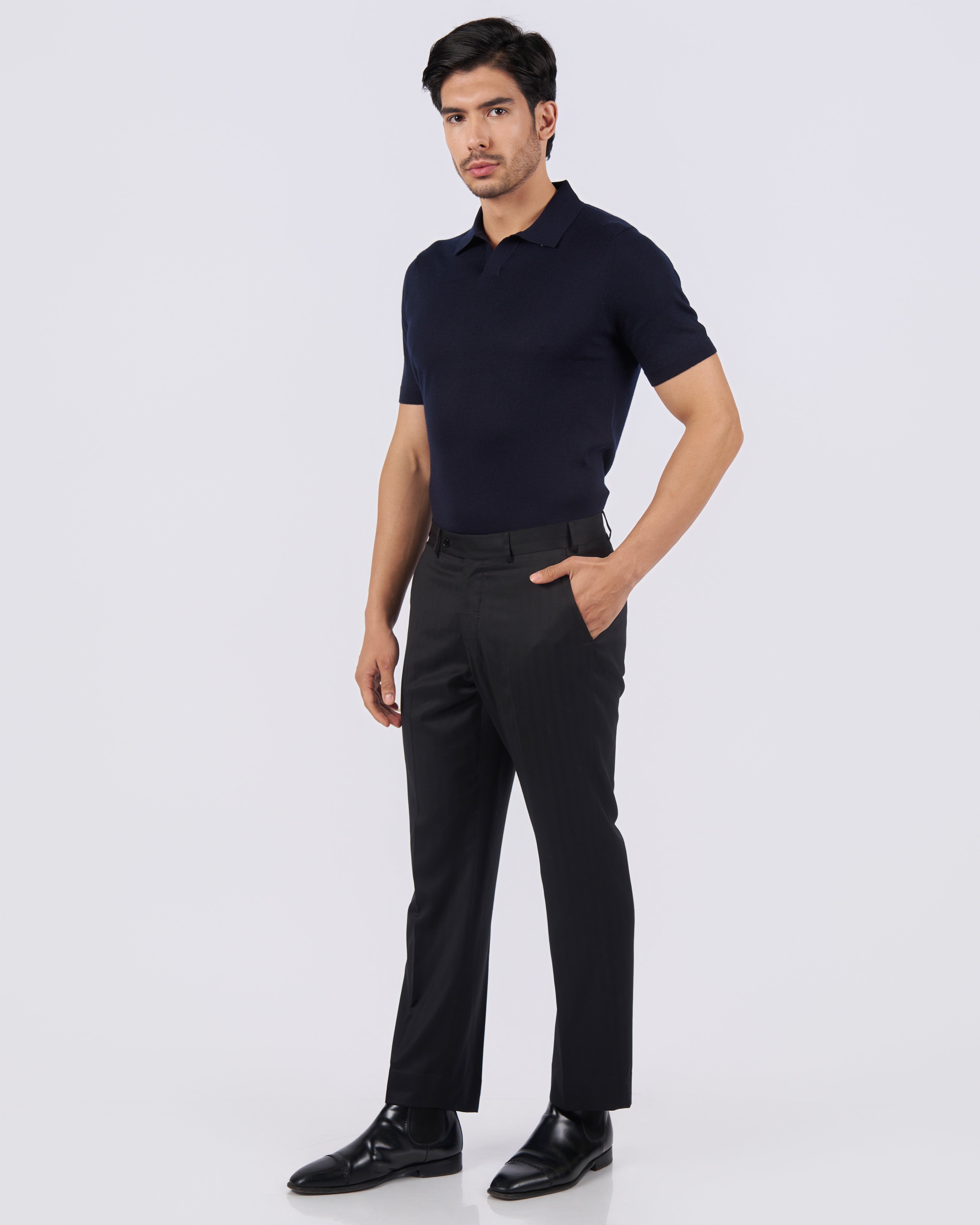 Pantalon tailleur Carbonio