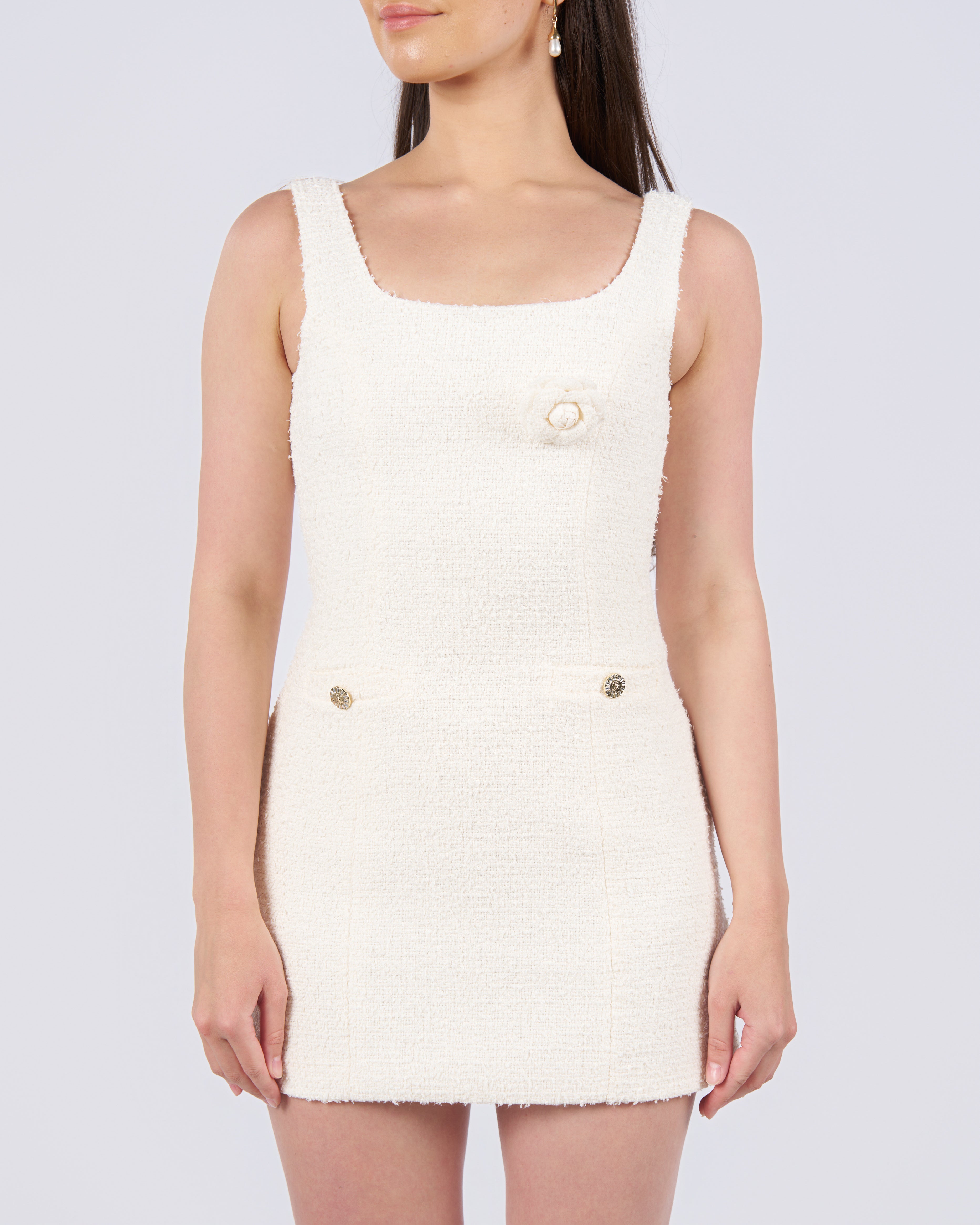 فستان لا روزا بيانكا من التويد